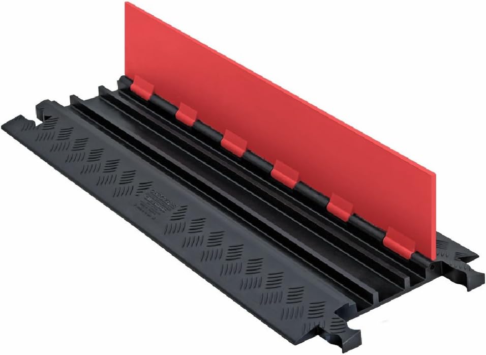 3 Channel Low Profile Polyurethane Cable Protector with Standard Ramp Y1889