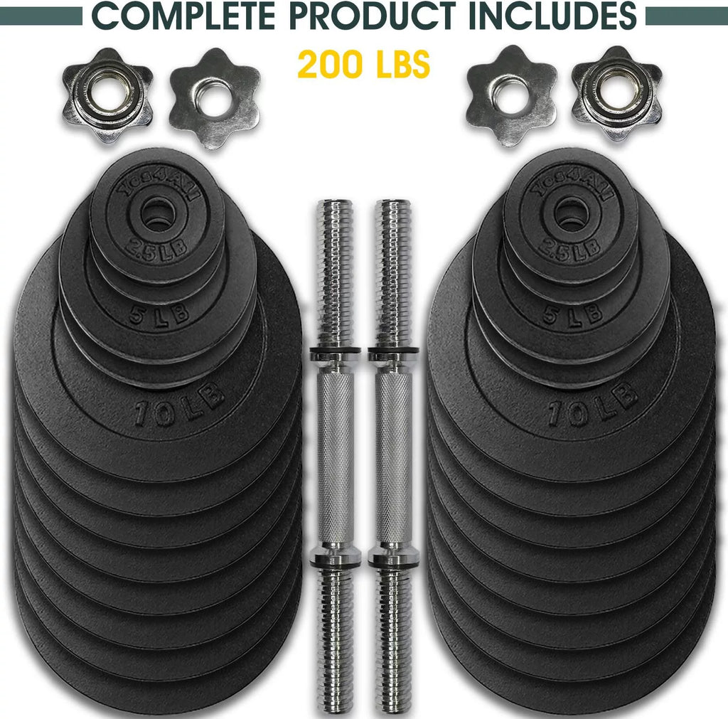 60 lbs Adjustable Cast Iron Dumbbell Set G26911