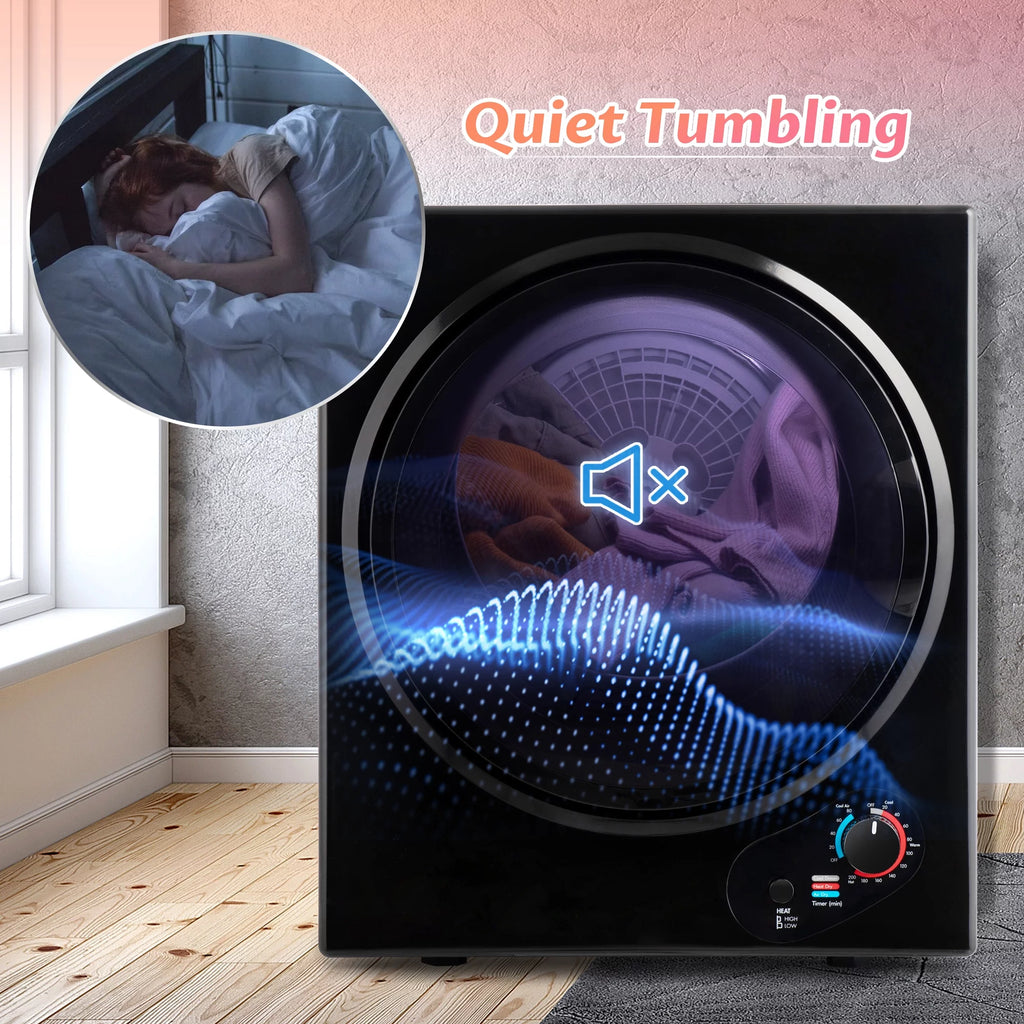 Electric Portable Front Load Clothes Dryer with Knob Control B340