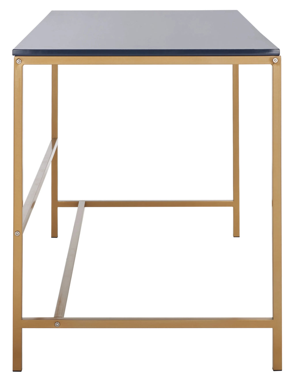 Navy Gold Wood Writing Desk T464618