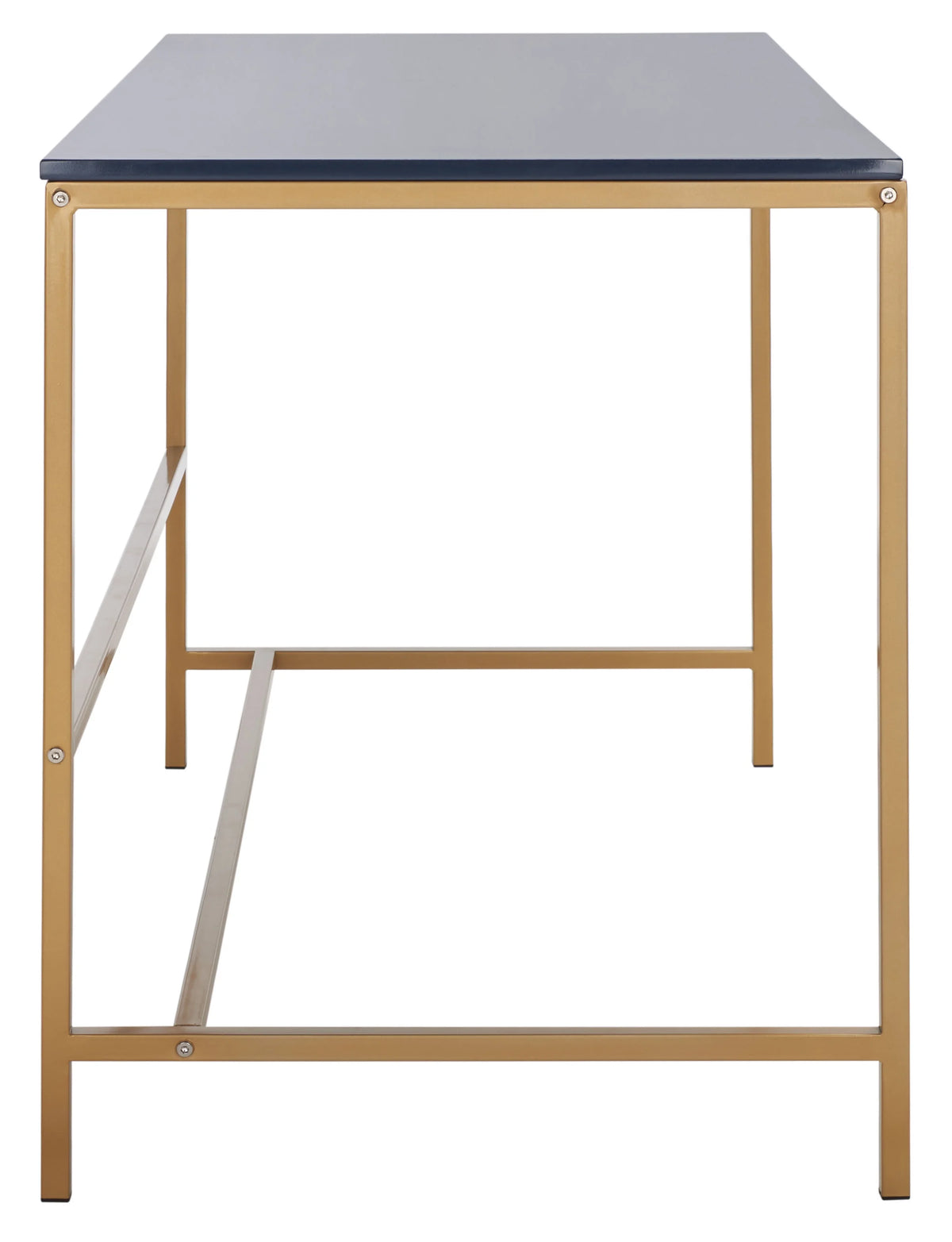Navy Gold Wood Writing Desk T464618