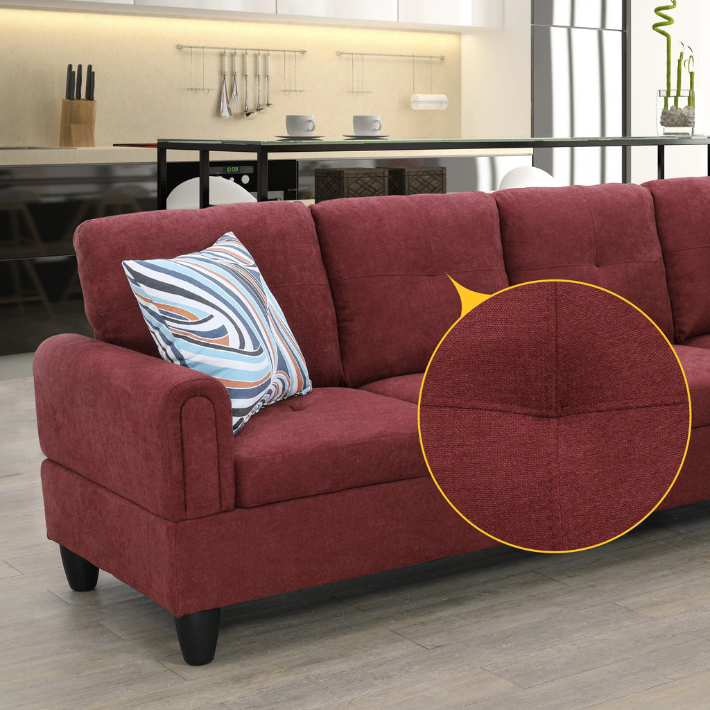 3 Piece Upholstered Sectional Right Hand Facing K3698