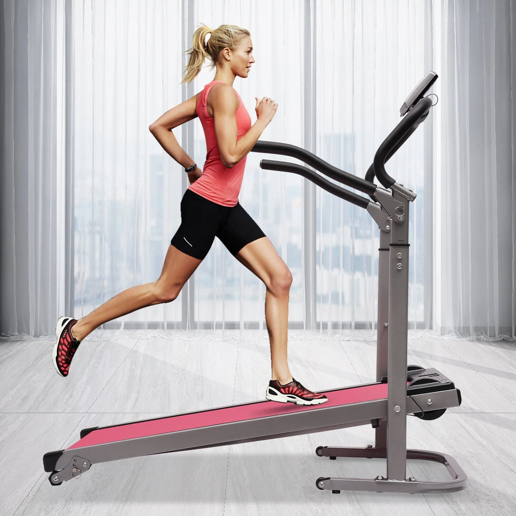 22'' Wide Folding Treadmill Low Noise Running Machine T572568