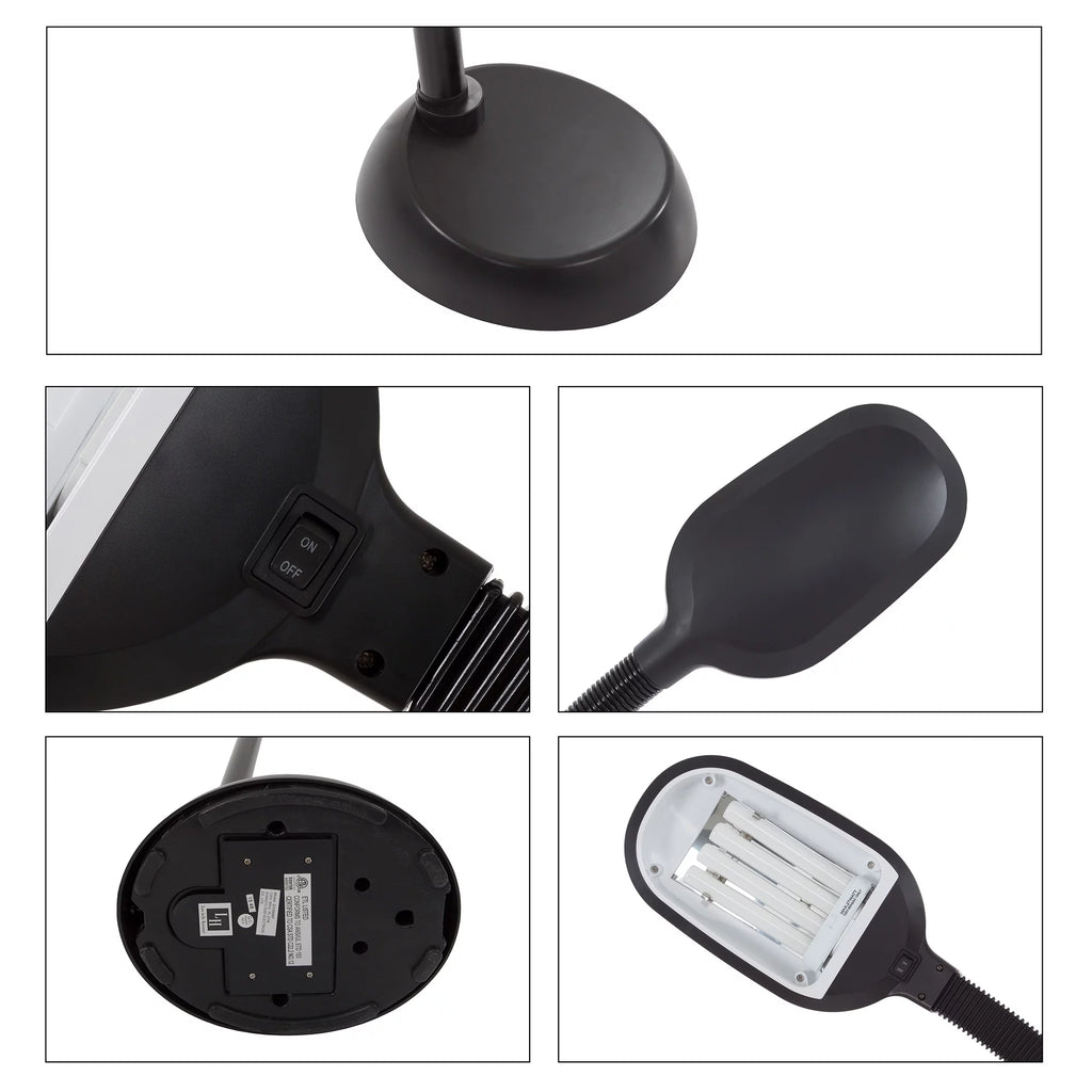 Black Floor Lamp with Bendable Neck A922117