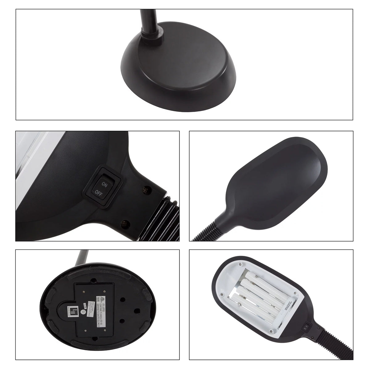 Black Floor Lamp with Bendable Neck A922117
