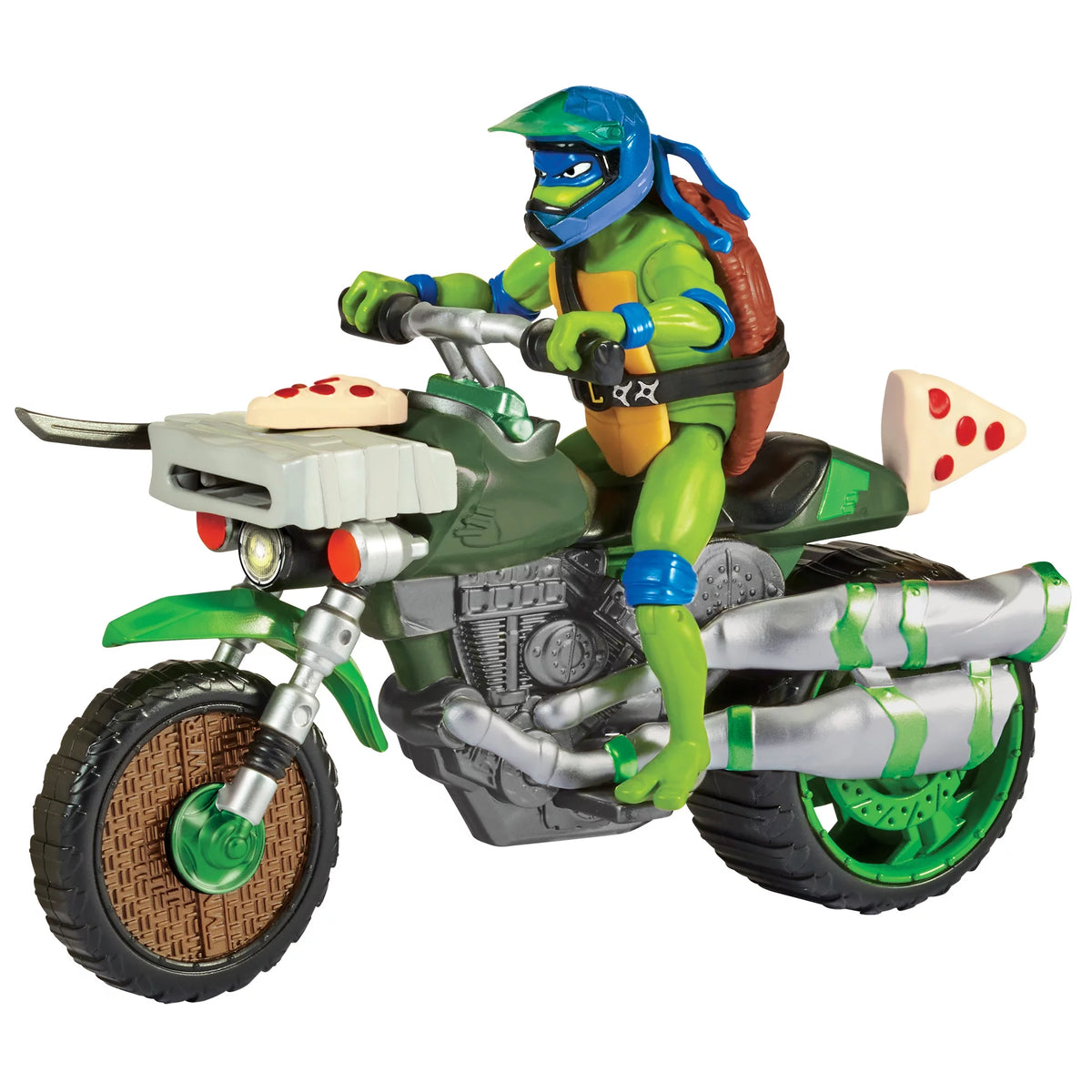Ninja Kick Cycle with Leonardo Figure Z235
