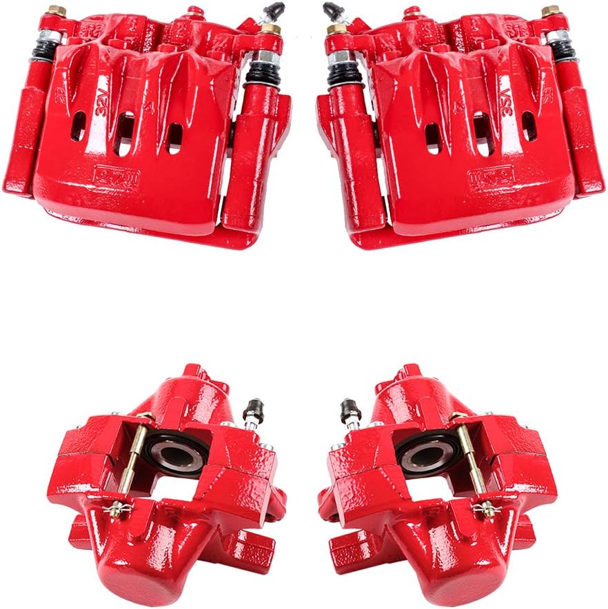 Red Coated Calipers and Hardware Brake Kit L58115