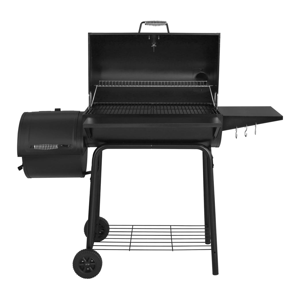 Steel Charcoal Grill with Offset Smoker A800