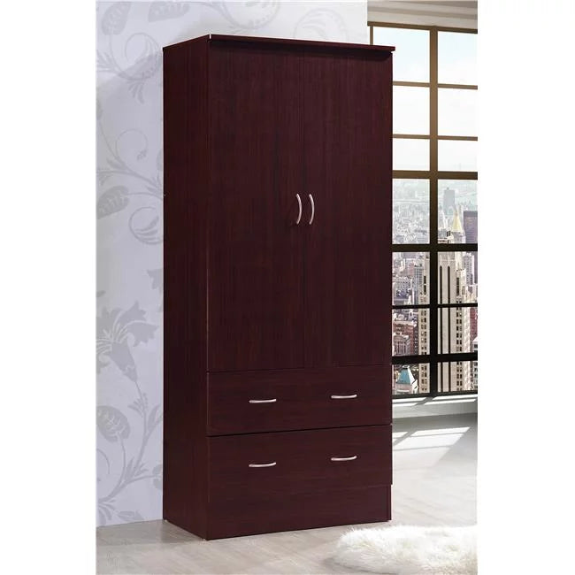 2 Door Mahogany Wardrobe T790
