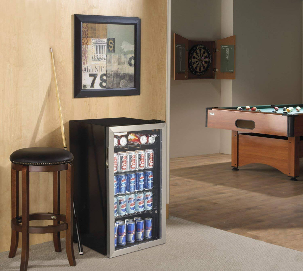 120 Can Stainless Steel Beverage Center B856