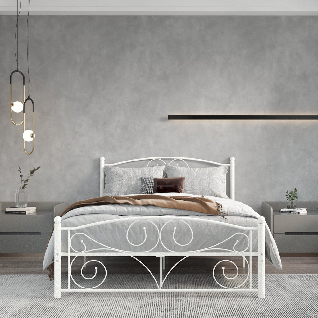 Queen Size Metal Bed Frame With Headboard And Footboard Z162
