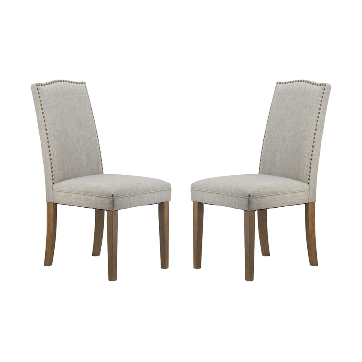 Gray and Brown Wooden Dining Chairs Y7401