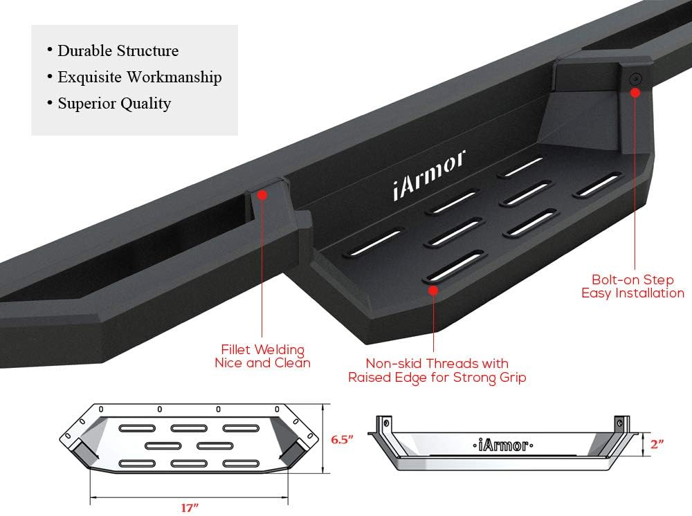 Running Boards Rocker Slider for Crew Cab V56411