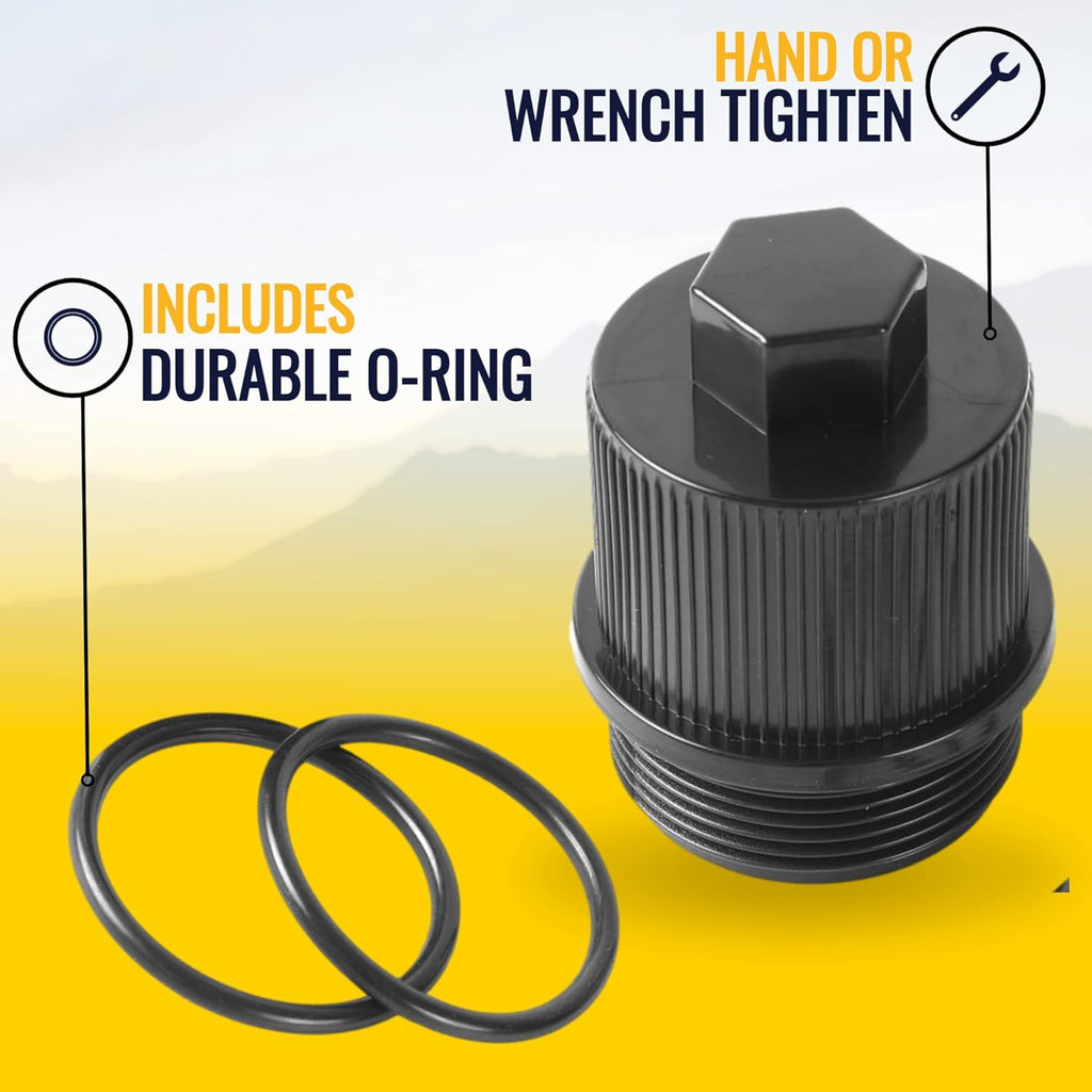 2-Pack Drain Plug Cap Assembly with O-Ring L299