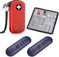 Red Insulated Insulin Cooler Travel Case with 2 Ice Pack D7218
