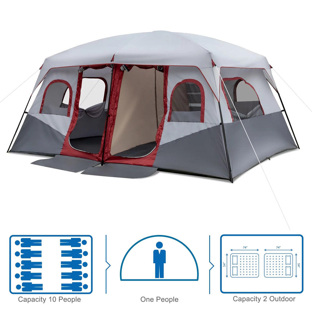 14 Person Cabin Tent with Dividers Curtain I17880