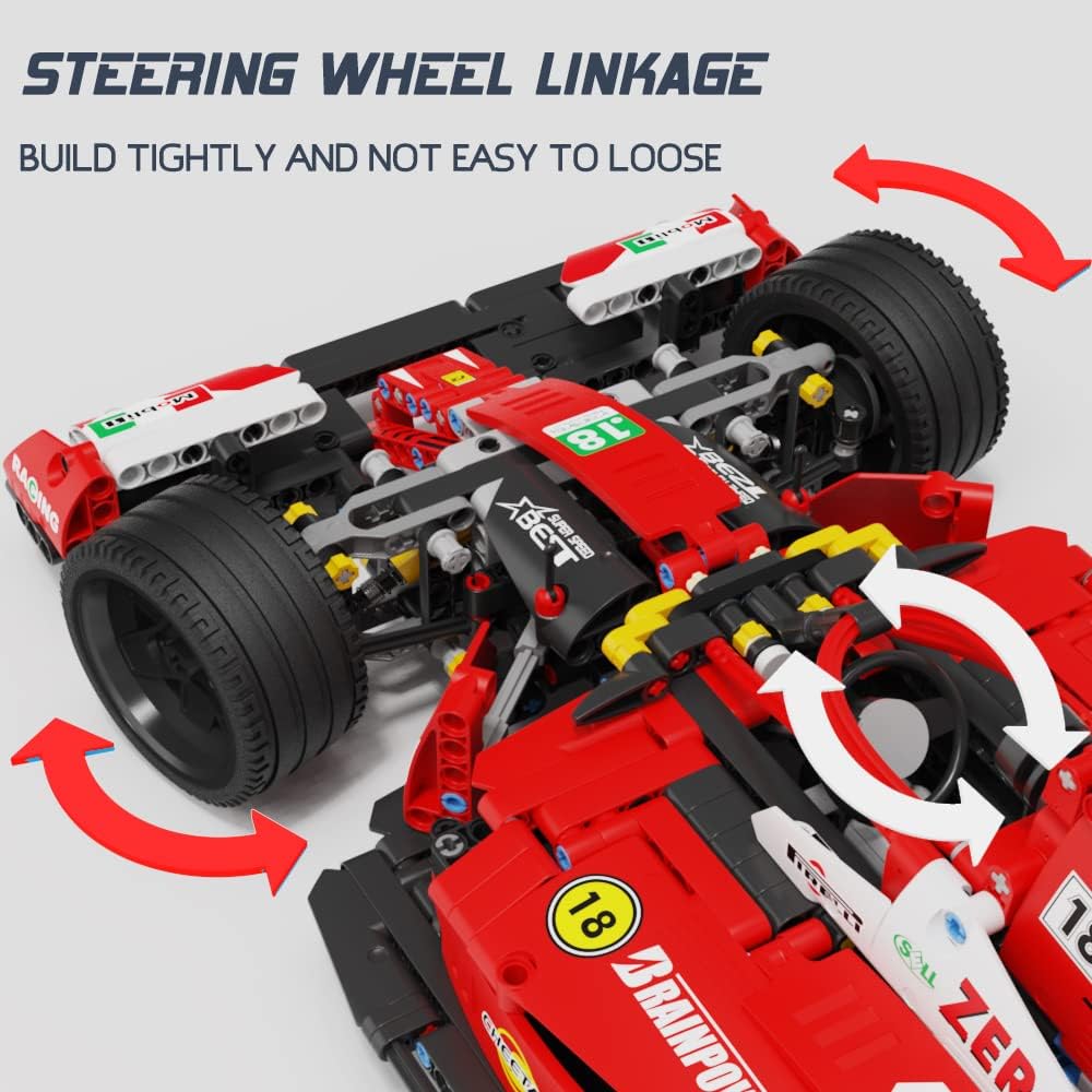 1:8 Scale Car Building Blocks Set 1308 Pieces Pack of 2 B9361