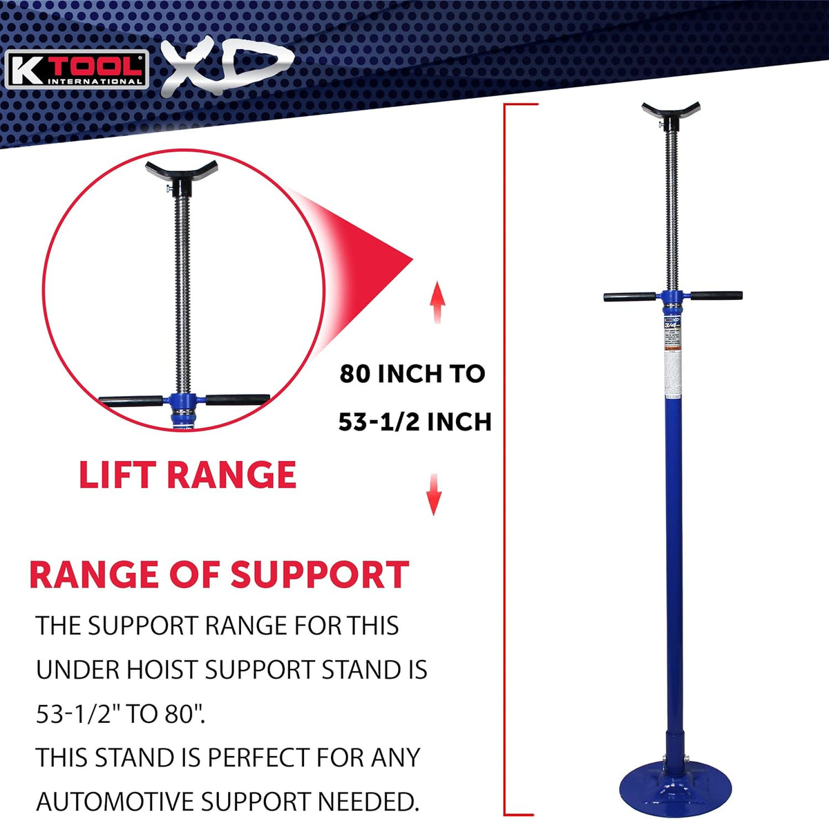 Utility Underhoist Support Stand 3/4 Ton Capacity V120
