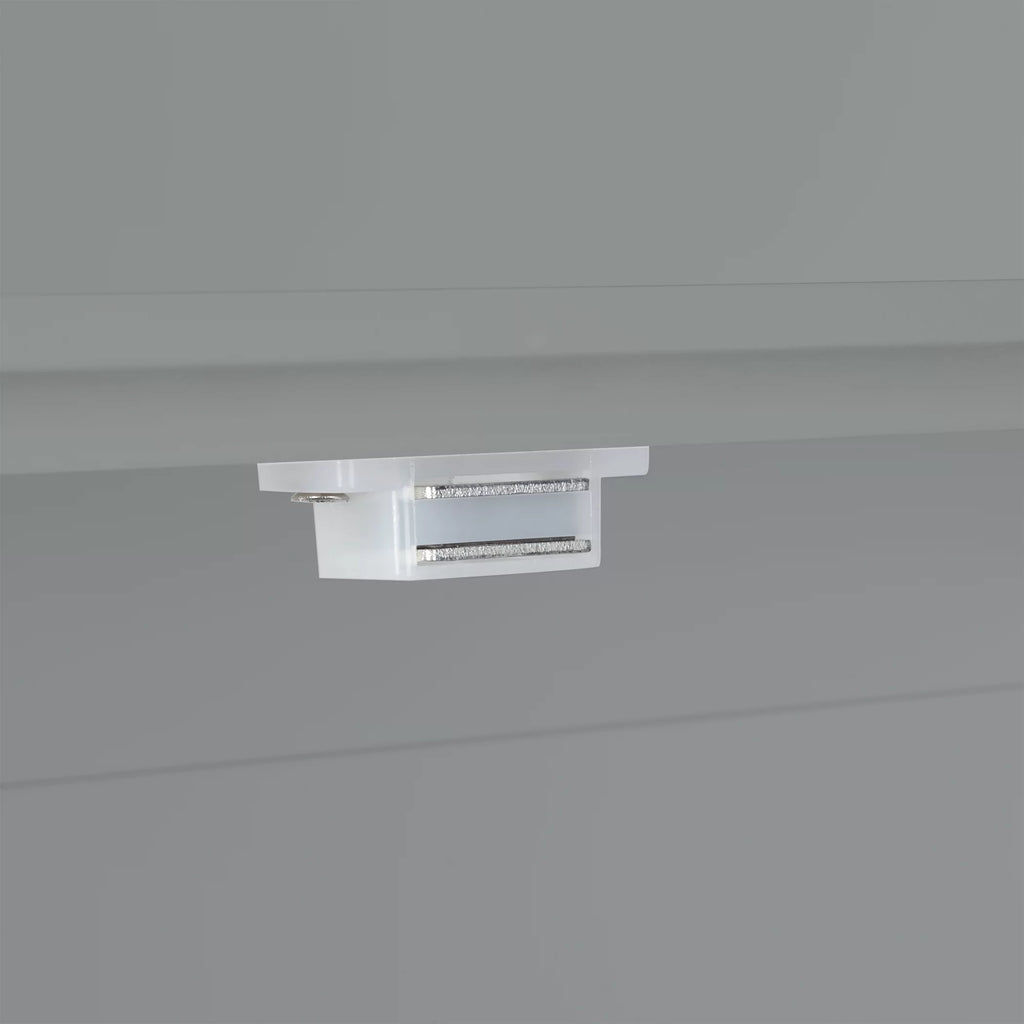 Gray Single Door Wall Cabinet with Open Shelf R339