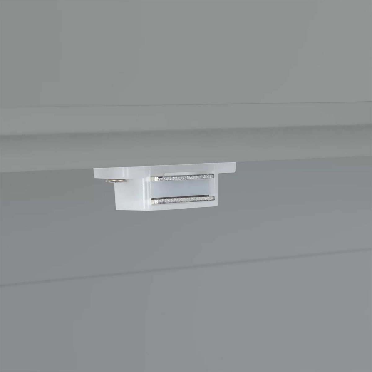 Gray Single Door Wall Cabinet with Open Shelf R339