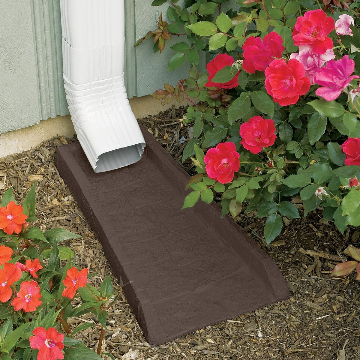 Light Taupe Downspout Splash Block H2964