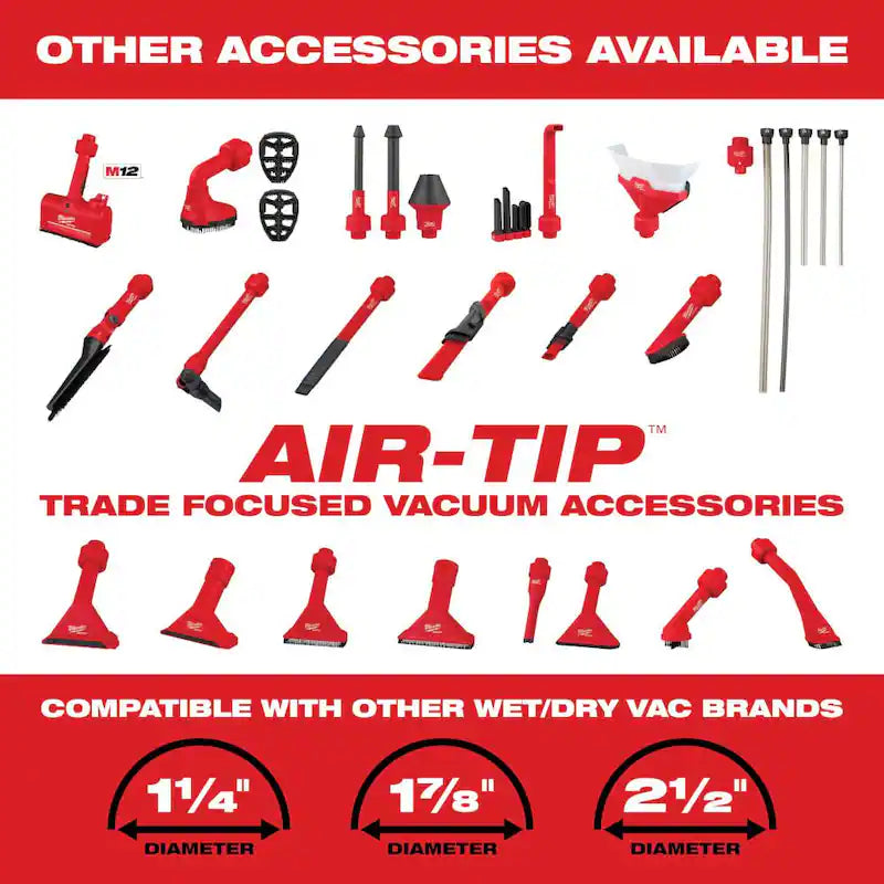 18-Volt 2 Gal. Cordless Wet/Dry Vacuum with Brush and Nozzle Kit N8911