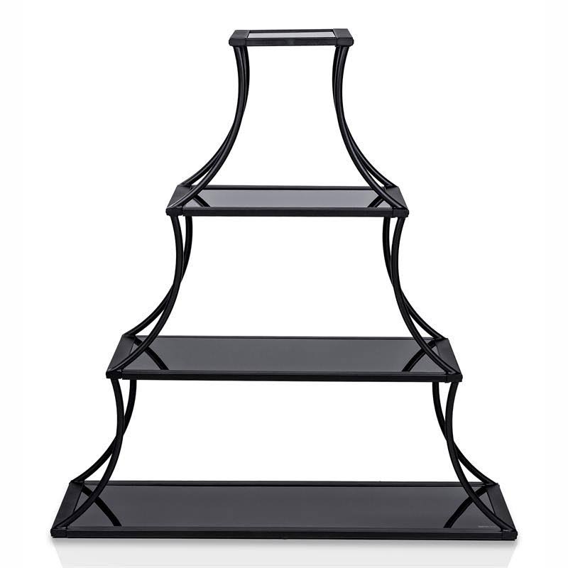 Industrial Metal 4-Shelf Bookcase Z159