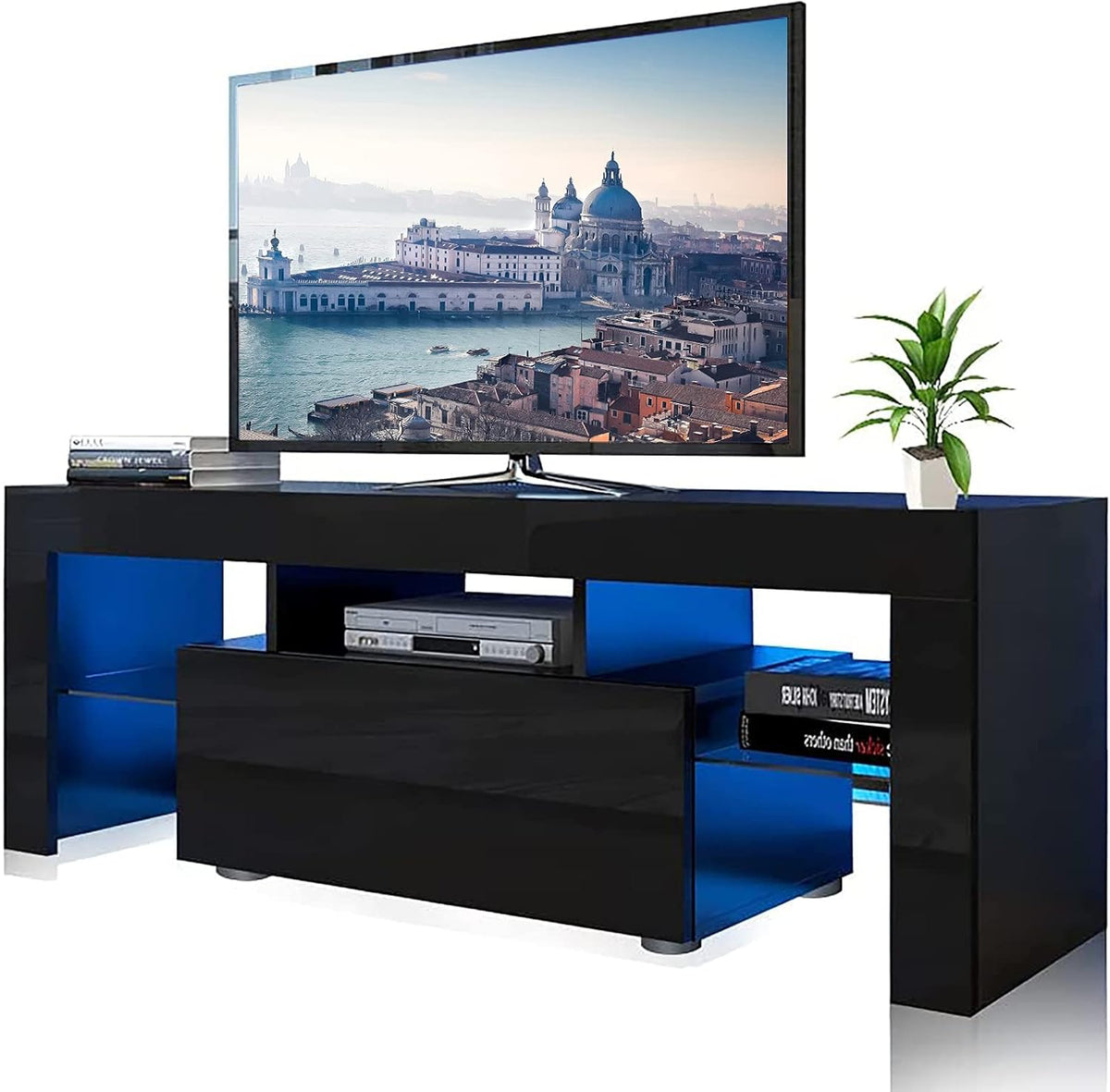 High Glossy TV Stand with LED Light for up to 70 Inches K1103