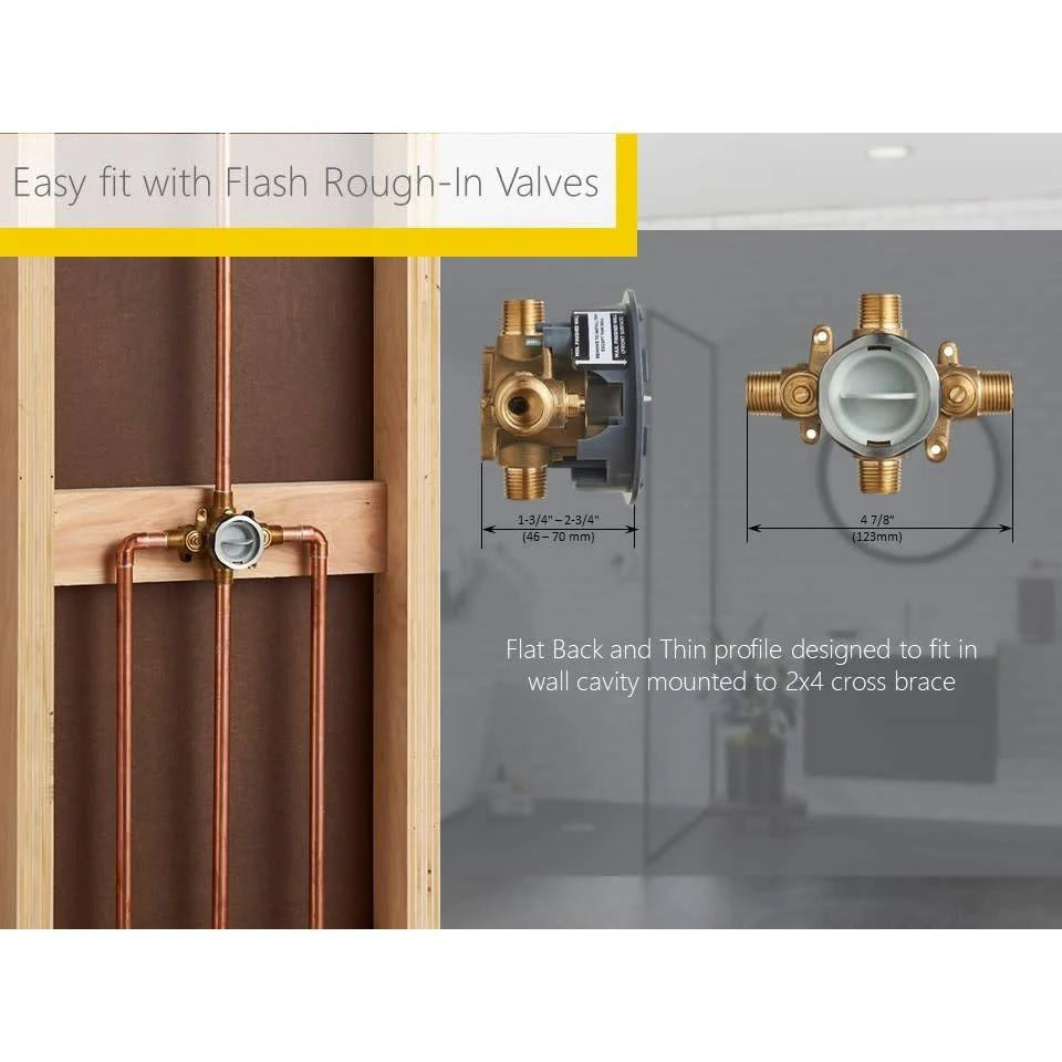 Tub and Shower Trim Kit with Cartridge Polished Nickel Y41957