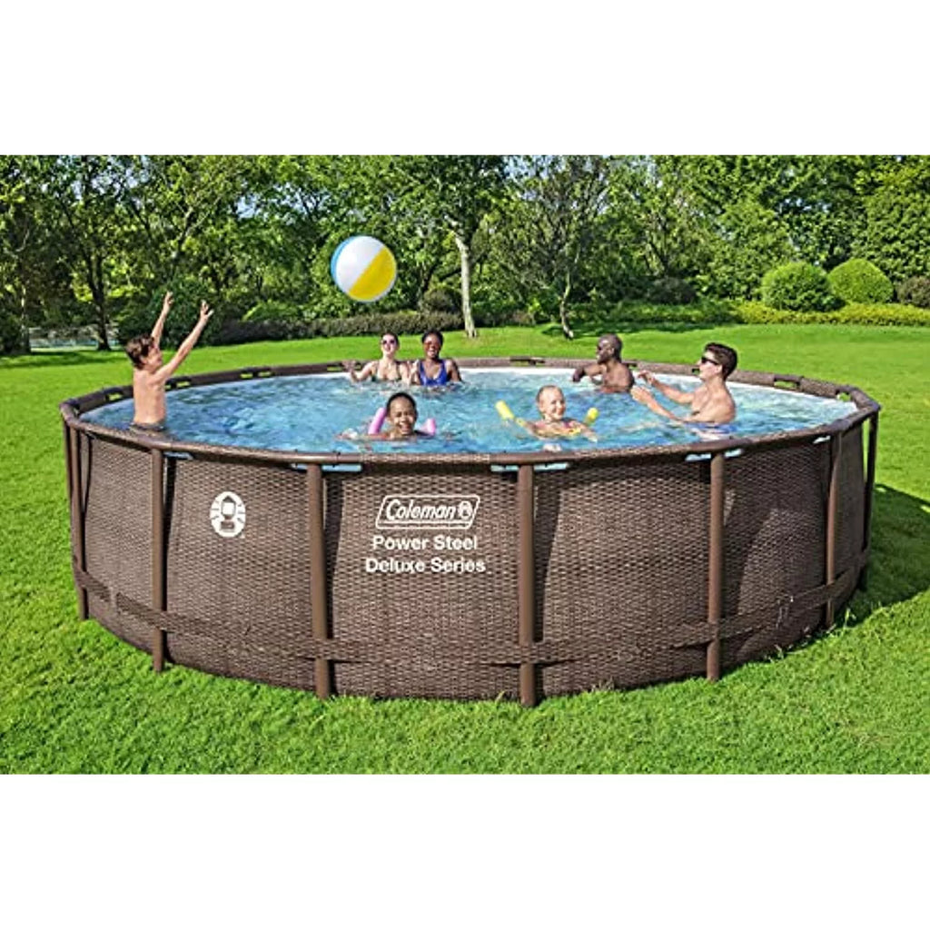 Round Metal Frame Above Ground Pool Set V8743