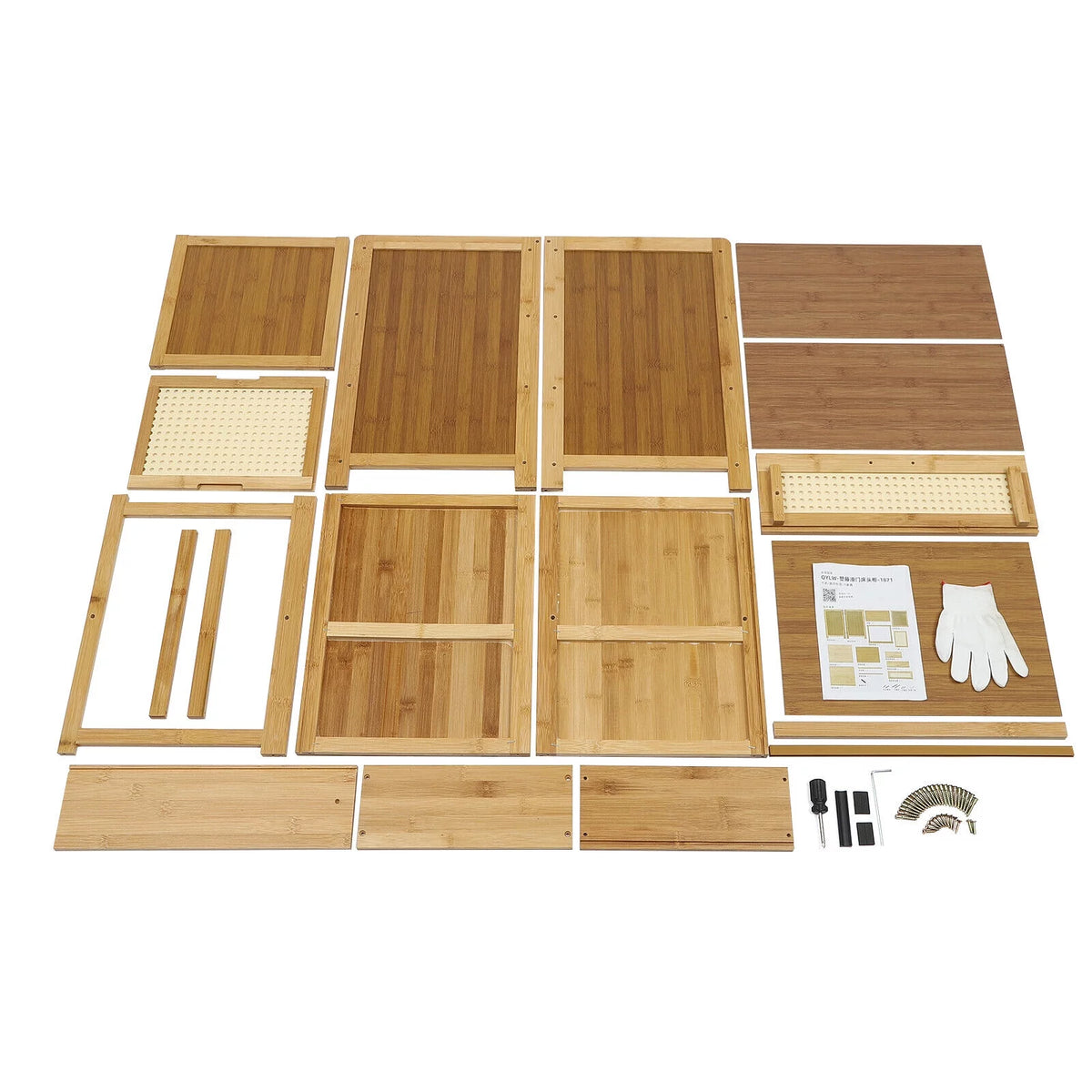 Bamboo Nightstand with Drawer J6354