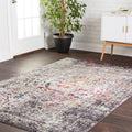 Granite Multi Medallion Abstract Area Rug 4 x 6 O6806