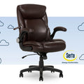 Black Bonded Leather Office Chair E486
