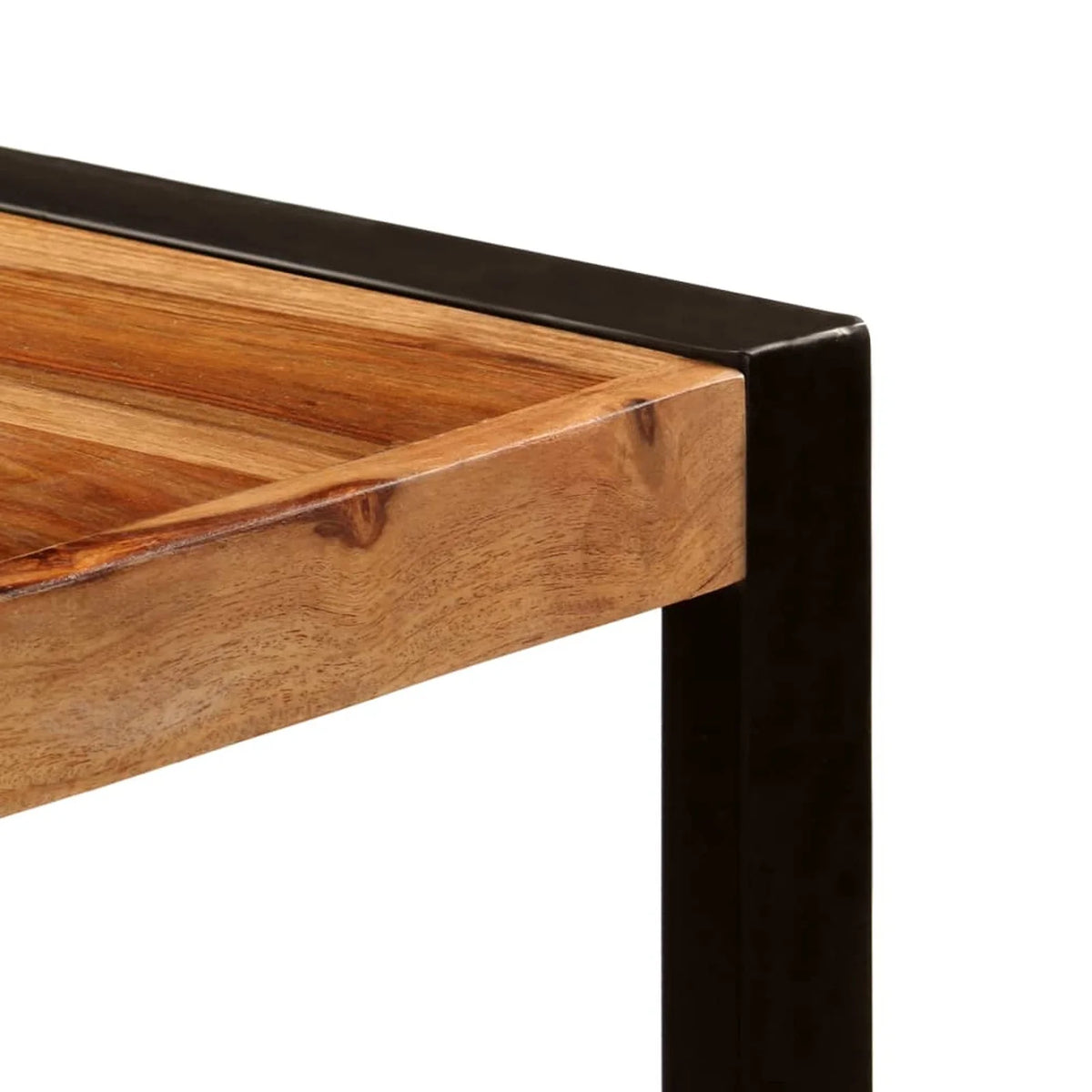 Sheesham Wood Tabletop Dining Table with Steel Legs T88187