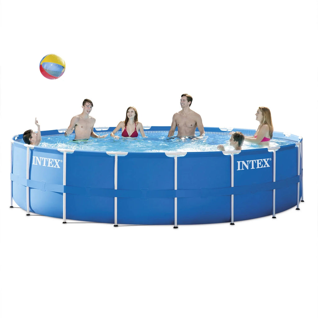 18Ft X 48In Metal Frame Pool Set L220