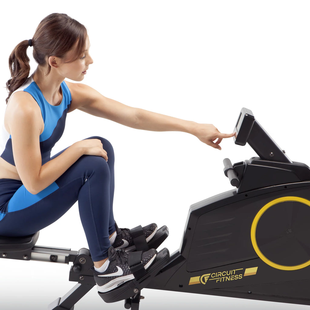 Foldable Magnetic Rowing Machine with 8 Resistance Settings N902917