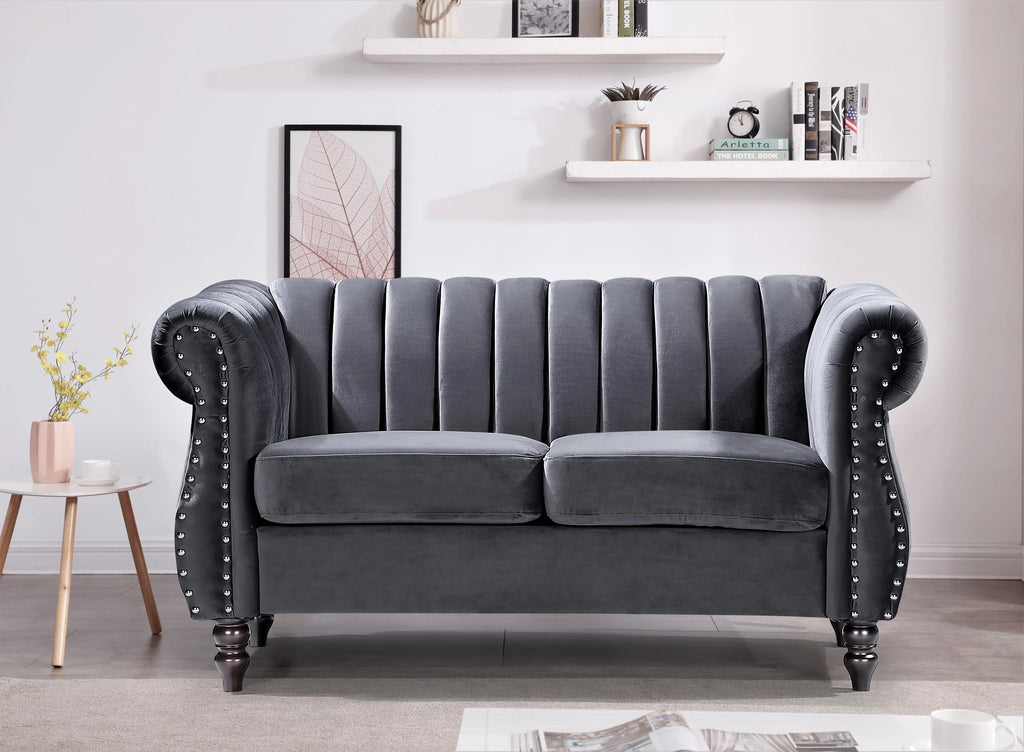 Velvet 2 Pieces Living Room Set Q472664