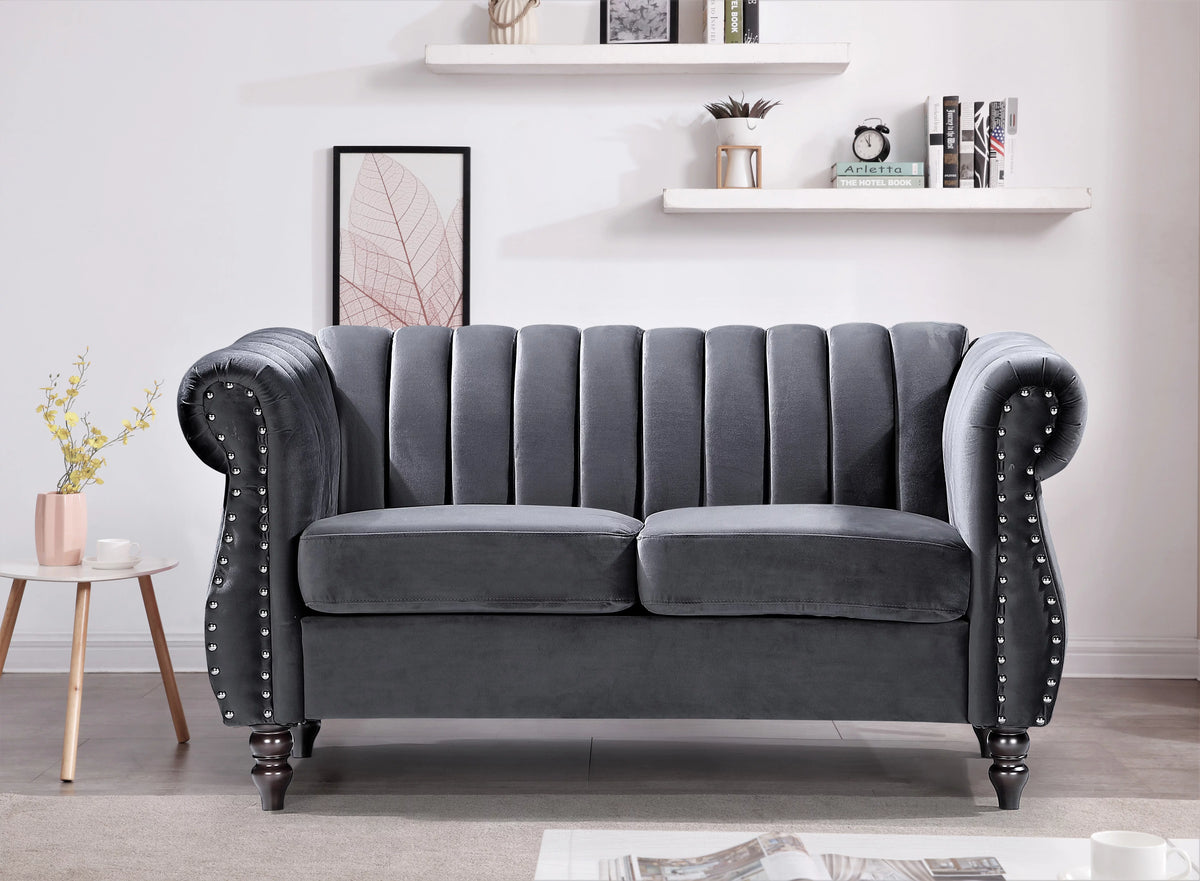 Velvet 2 Pieces Living Room Set Q472664