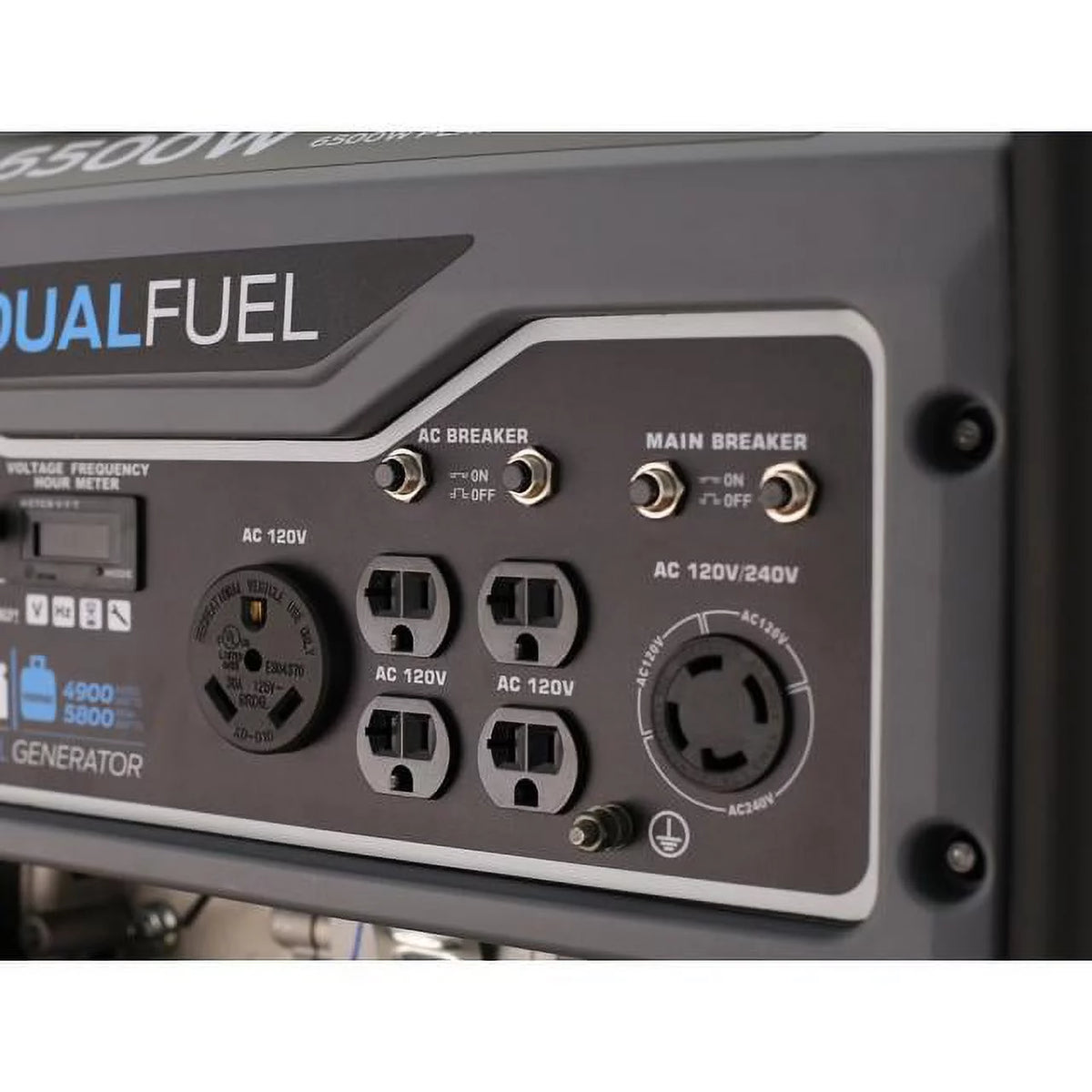 Heavy Duty Portable Dual Fuel Generator, 12,000 Watt G481