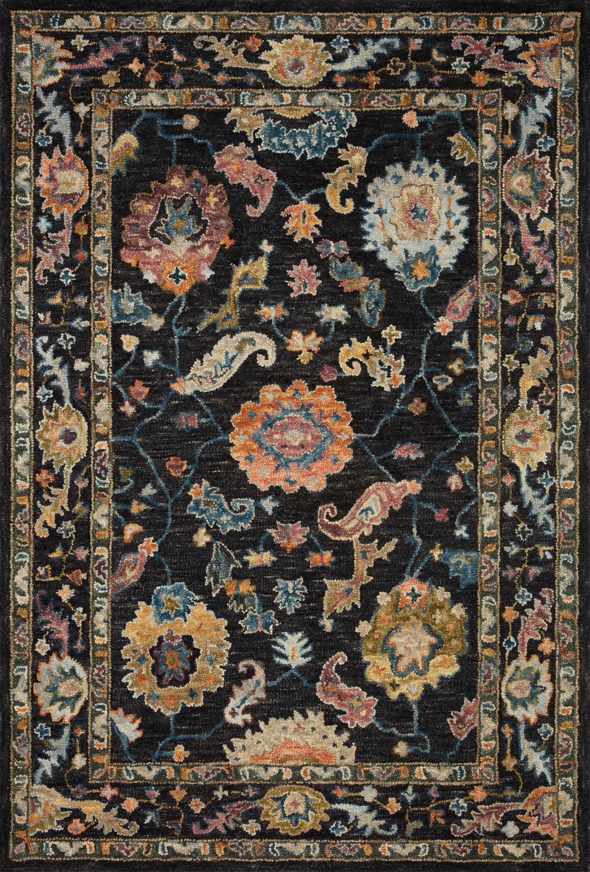 Black Multi Rug 7'9 x 9'9 R3300