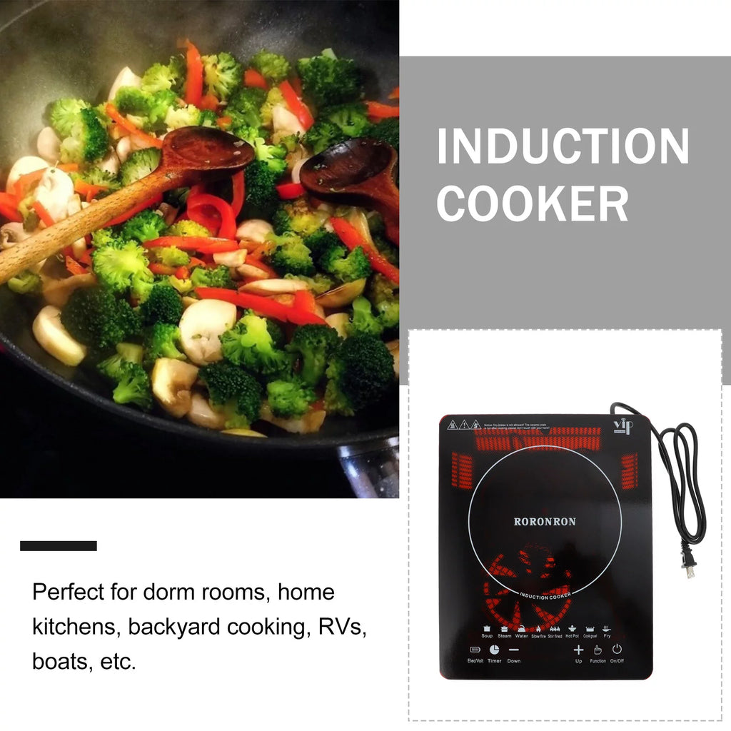 1000W Portable Induction Cooktop with Child Safety Lock & Timer S81758