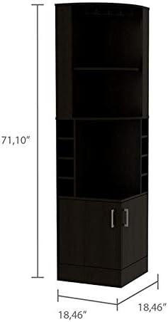 Black Corner Bar Cabinet A9772