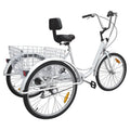 7-Speed Adult 3-Wheel Tricycle with Basket N783