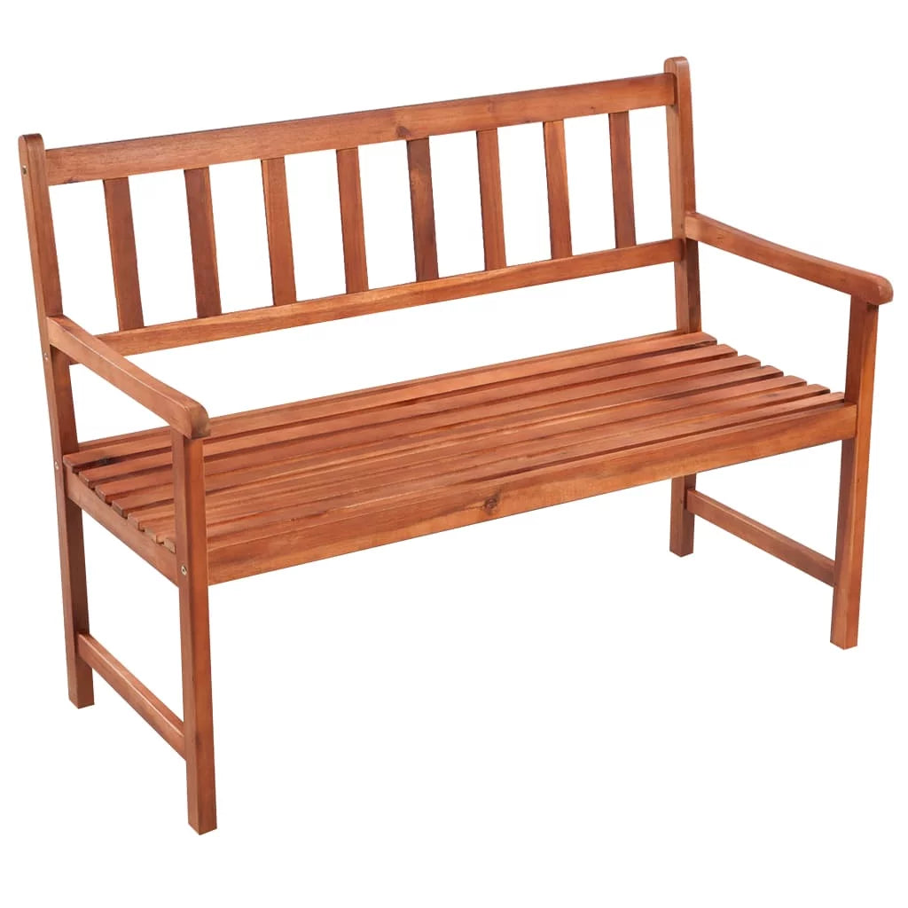 Patio Bench with Cushion Solid Acacia Wood Q28334