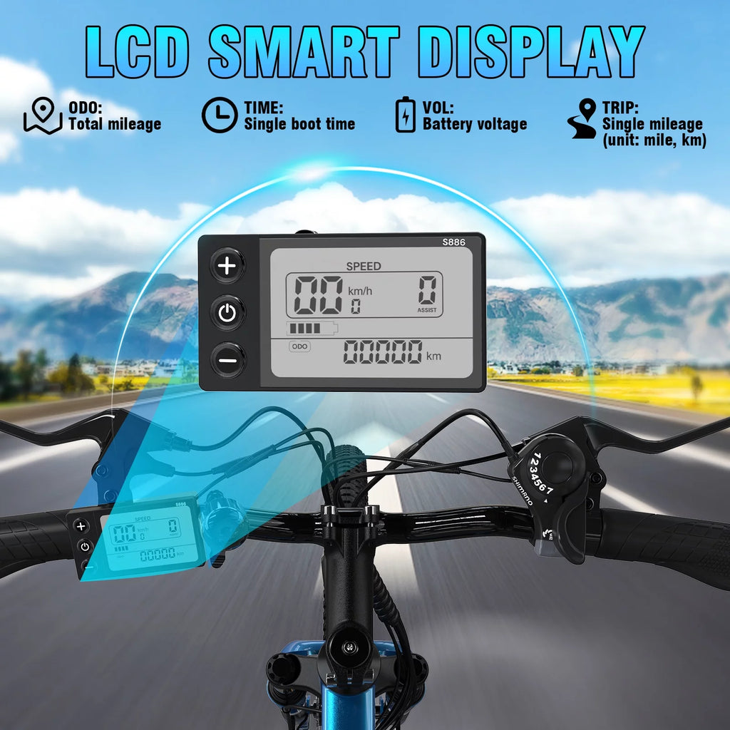 500W 26 Electric Mountain Bike with 36V 12 Ah Removable Lithium-Ion Battery X531482