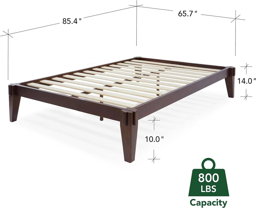 Queen Solid Wood Platform Bed Frame P5369