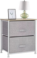 2 Drawer Fabric Nightstand O10664