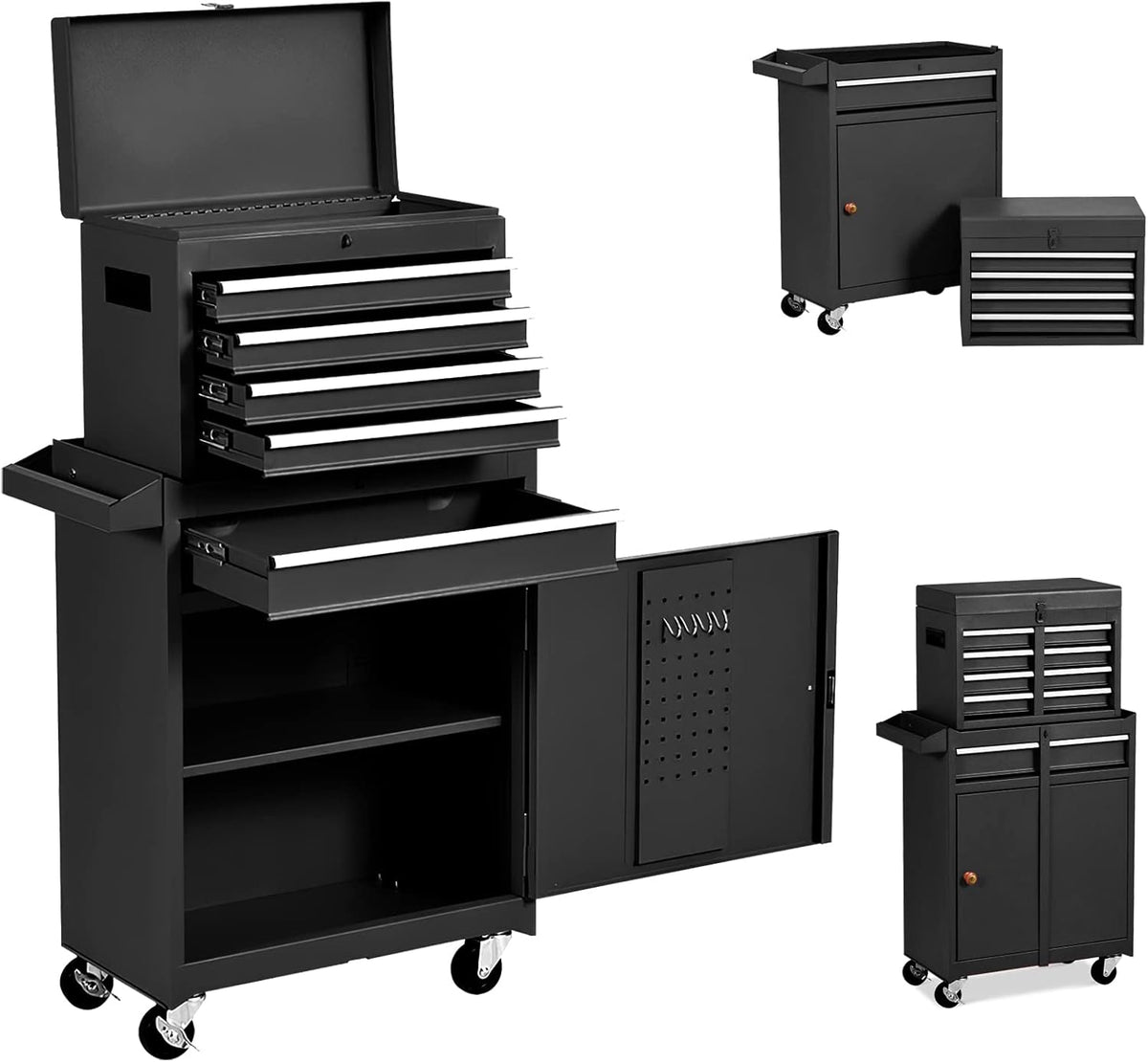Black 5 Drawer Rolling Tool Chest Y906