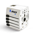 White International Travel Plug Adapter with Dual USB Charger I458