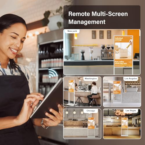 32 inch Digital Signage Kiosk LCD Advertising Display White 2+32GB 2K 700nits Android OS J39733